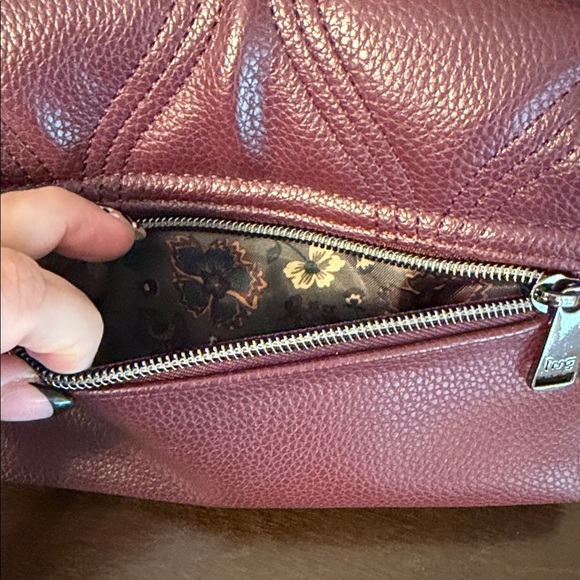Lug Cadence Vegan Leather wine Women's Bag NWOT - Picture 6 of 9